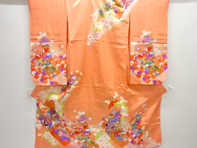 JAPANESE KIMONO / ANTIQUE KIMONO / SILK / FLOWER & BIRD
